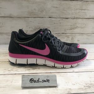 NIKE Free 5.0 Women’s Black/Pink Sneakers Size 10